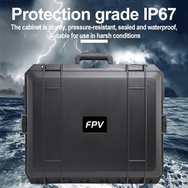 For DJI FPV Waterproof Explosion - proof Suitcase Portable Storage Box Case Travel Carrying Bag, No Disassembly Propeller, PP Waterproof Case - ORIWHIZCase & BagsDJI & Insta360 AccessoriesDJI FPV Series
