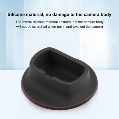For DJI Insta360 X4 PULUZ Silicone Dock Desktop Fixed Base Bracket, Desktop Fixed Base Bracket - ORIWHIZDJI & Insta360 AccessoriesInsta360 X SeriesMounts