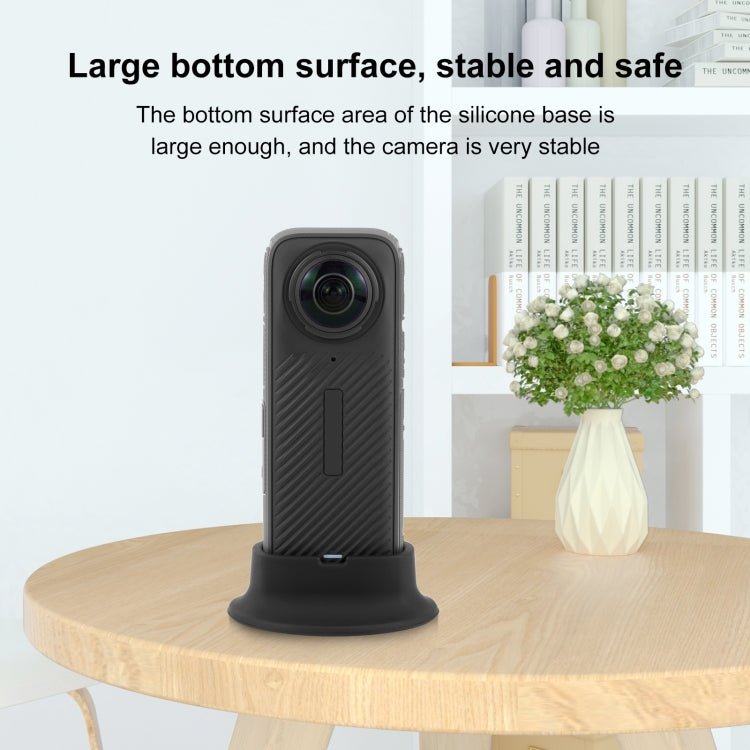 For DJI Insta360 X4 PULUZ Silicone Dock Desktop Fixed Base Bracket, Desktop Fixed Base Bracket - ORIWHIZDJI & Insta360 AccessoriesInsta360 X SeriesMounts