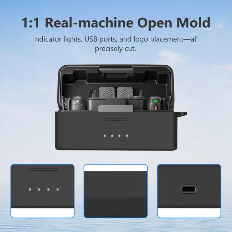 For DJI Mic 3 PULUZ Charging Case Silicone Scratch - proof Protective Cover, For DJI Mic 3 - ORIWHIZDJI & Insta360 AccessoriesDJI Mic SeriesOther DJI Accessories