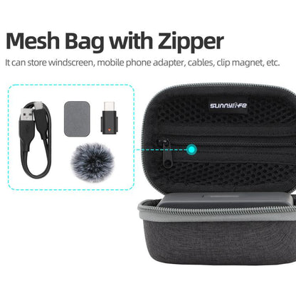 For DJI Mic Mini Sunnylife Portable Protective Box Storage Bag, For DJI Mic Mini - ORIWHIZDJI & Insta360 AccessoriesDJI Mic SeriesOther DJI Accessories