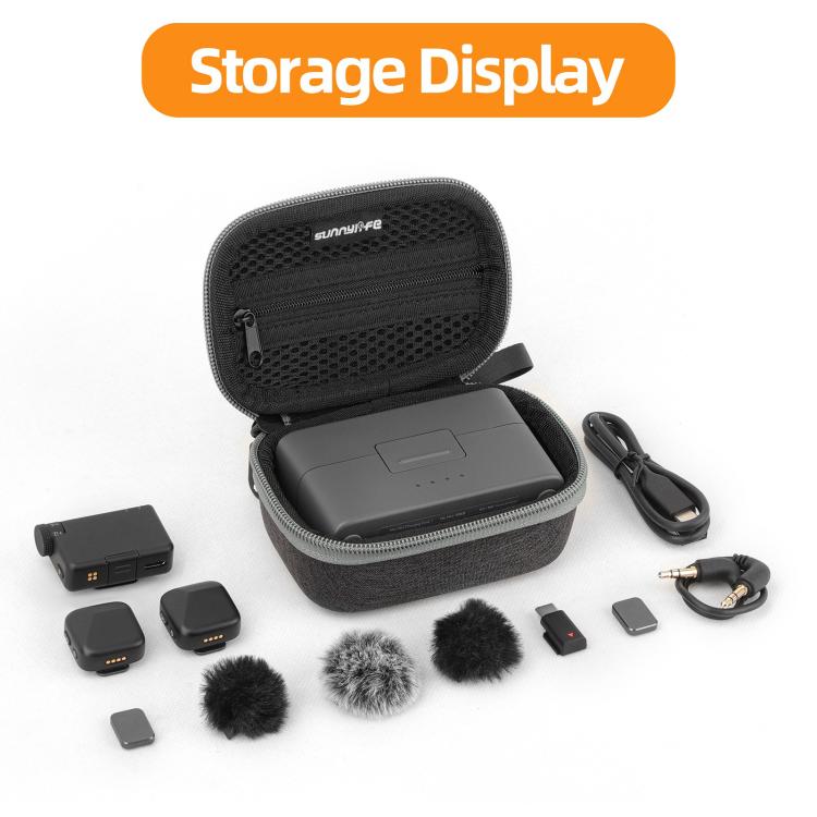 For DJI Mic Mini Sunnylife Portable Protective Box Storage Bag, For DJI Mic Mini - ORIWHIZDJI & Insta360 AccessoriesDJI Mic SeriesOther DJI Accessories
