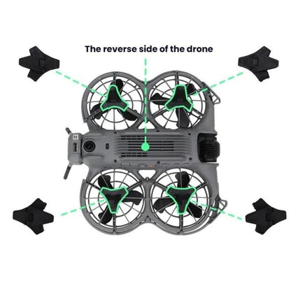 For DJI Neo 2 CQT 9pcs /Set Fuselage Crash Kit, Bumper+Protective Cover+Folding Kickstand, 9pcs /Set - ORIWHIZCQTDJI & Insta360 AccessoriesDJI Neo Accessories