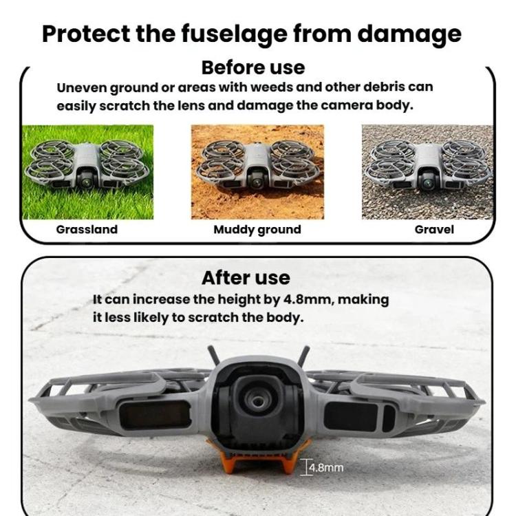 For DJI Neo 2 CQT 9pcs /Set Fuselage Crash Kit, Bumper+Protective Cover+Folding Kickstand, 9pcs /Set - ORIWHIZCQTDJI & Insta360 AccessoriesDJI Neo Accessories