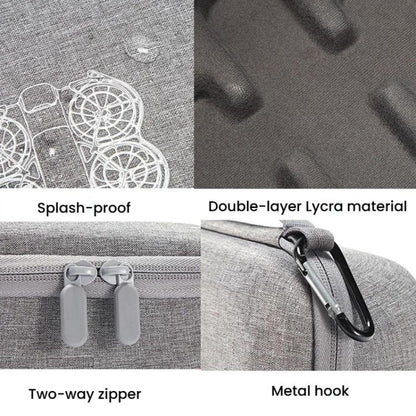 For DJI Neo 2 Drone Mini Hard Case Compact Portable Pouch with Metal Clip, Mini Gray - ORIWHIZCases & BagsDJI & Insta360 AccessoriesDJI Neo Accessories