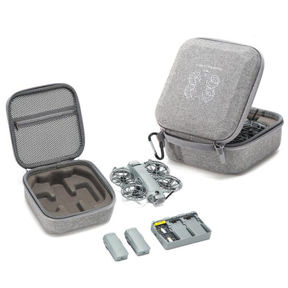 For DJI Neo 2 Drone Mini Hard Case Compact Portable Pouch with Metal Clip, Mini Gray - ORIWHIZCases & BagsDJI & Insta360 AccessoriesDJI Neo Accessories
