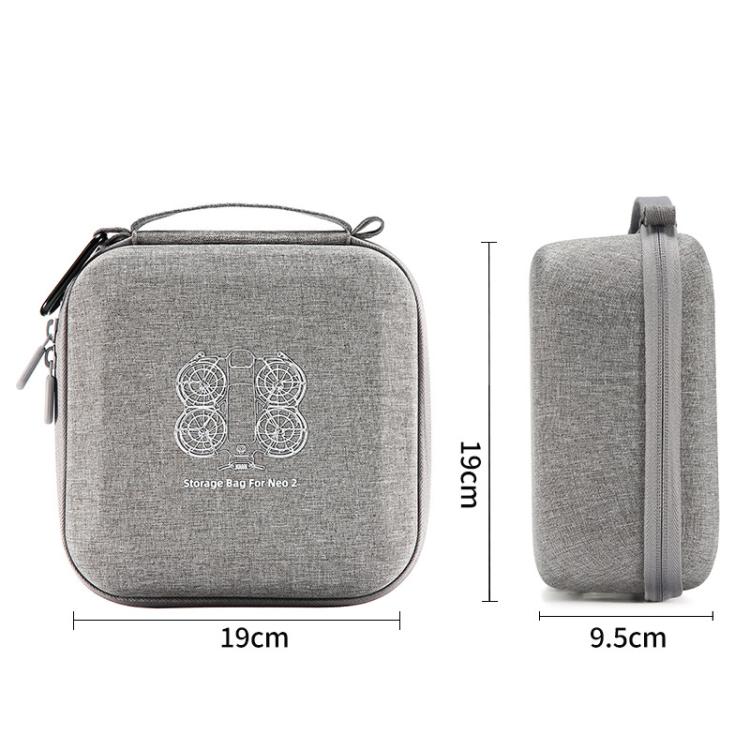 For DJI Neo 2 Drone Mini Hard Case Compact Portable Pouch with Metal Clip, Mini Gray - ORIWHIZCases & BagsDJI & Insta360 AccessoriesDJI Neo Accessories