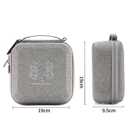 For DJI Neo 2 Drone Mini Hard Case Compact Portable Pouch with Metal Clip, Mini Gray - ORIWHIZCases & BagsDJI & Insta360 AccessoriesDJI Neo Accessories