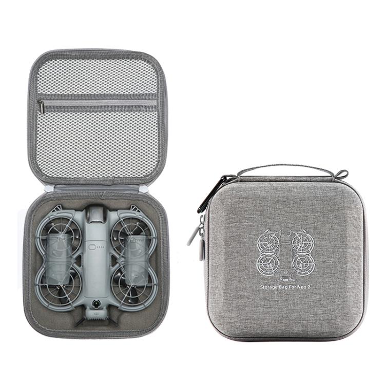 For DJI Neo 2 Drone Mini Hard Case Compact Portable Pouch with Metal Clip, Mini Gray - ORIWHIZCases & BagsDJI & Insta360 AccessoriesDJI Neo Accessories