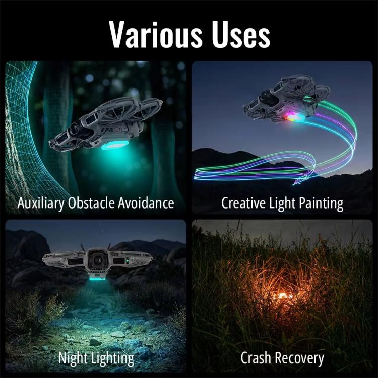 For DJI Neo 2 Drone RCSTQ Rechargeable Colorful Searchlight Raised Landing Skid, Searchlight - ORIWHIZDJI & Insta360 AccessoriesDJI Neo AccessoriesOther