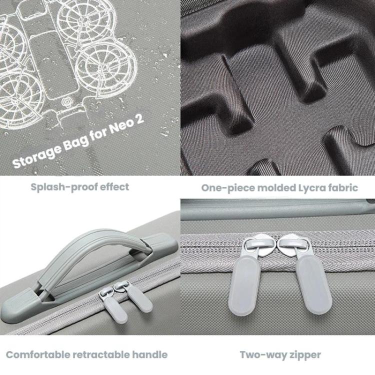 For DJI Neo 2 Fly More Combo Hard Shell Carrying Case Custom - Molded Sling Bag, Mini Black, Fly More Combo Gray - ORIWHIZCases & BagsDJI & Insta360 AccessoriesDJI Neo Accessories