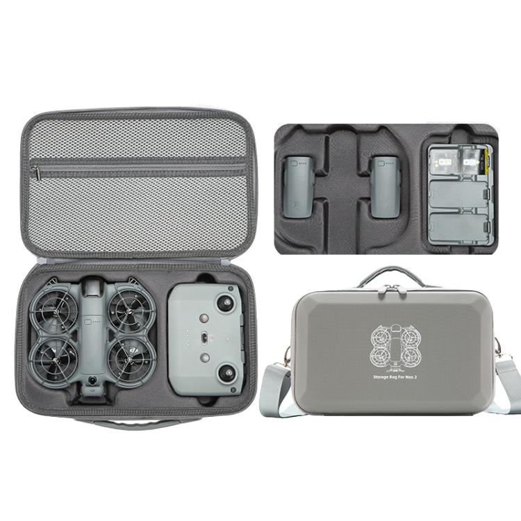 For DJI Neo 2 Fly More Combo Hard Shell Carrying Case Custom - Molded Sling Bag, Mini Black, Fly More Combo Gray - ORIWHIZCases & BagsDJI & Insta360 AccessoriesDJI Neo Accessories