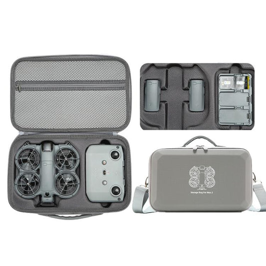 For DJI Neo 2 Fly More Combo Hard Shell Carrying Case Custom - Molded Sling Bag, Mini Black, Fly More Combo Gray - ORIWHIZCases & BagsDJI & Insta360 AccessoriesDJI Neo Accessories