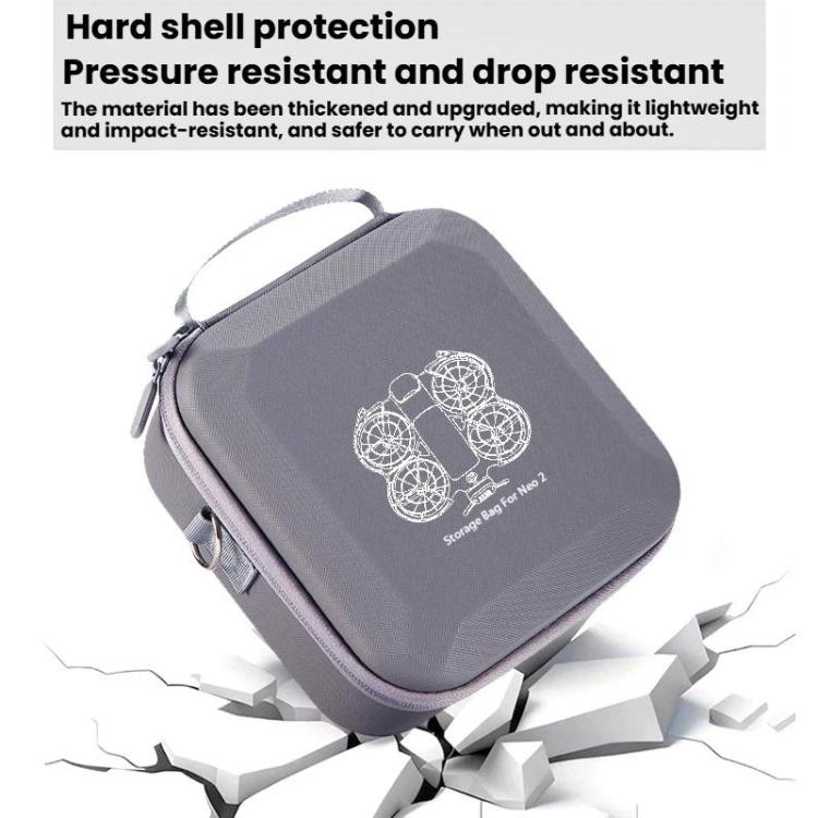 For DJI Neo 2 Host Hard Case Organizer Outdoor Portable Storage Bag, Handbag (Gray) - ORIWHIZCases & BagsDJI & Insta360 AccessoriesDJI Neo Accessories