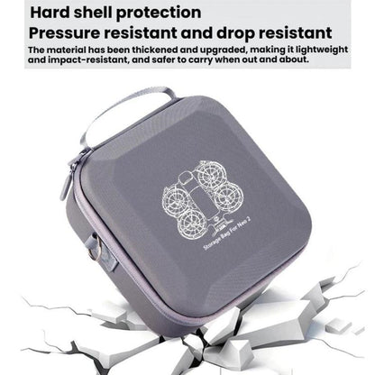 For DJI Neo 2 Host Hard Case Organizer Outdoor Portable Storage Bag, Handbag (Gray) - ORIWHIZCases & BagsDJI & Insta360 AccessoriesDJI Neo Accessories
