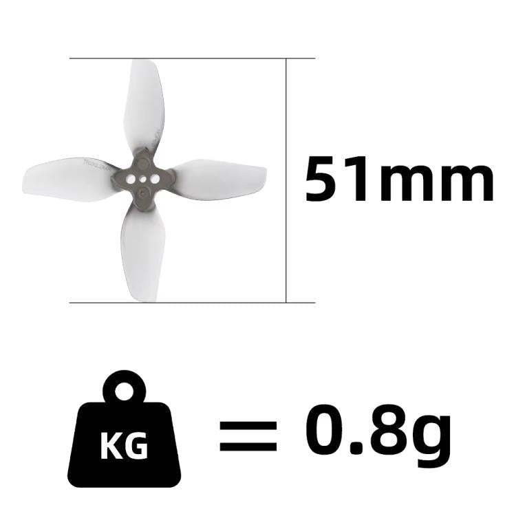 For DJI Neo 2 RCSTQ 2pairs Spiral Four Blade Propeller Replacement Blades Wing Blades - ORIWHIZDIY PropellerDJI & Insta360 AccessoriesDJI Neo Accessories