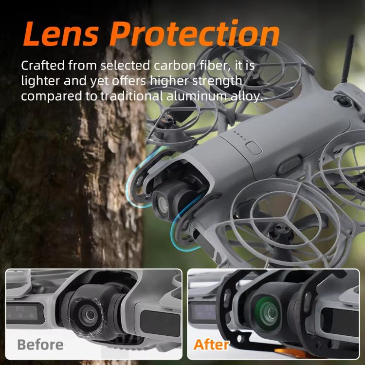 For DJI Neo 2 RCSTQ Carbon Fiber Bumper Guard Anti - Collision Gimbal & Lens Protector, Carbon Fiber Bumper - ORIWHIZDJI & Insta360 AccessoriesDJI Neo AccessoriesOther