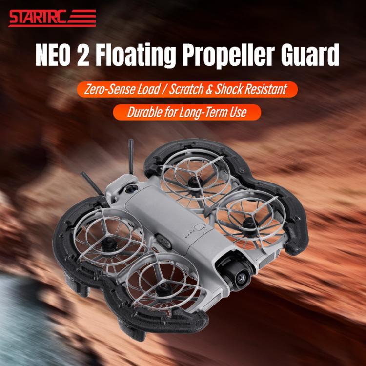 For DJI Neo 2 STARTRC Light Anti - Sink Floating Propeller Guard Bumper, For DJI Neo 2 (Black), For DJI Neo 2 (Orange) - ORIWHIZDIY PropellerDJI & Insta360 AccessoriesDJI Neo Accessories