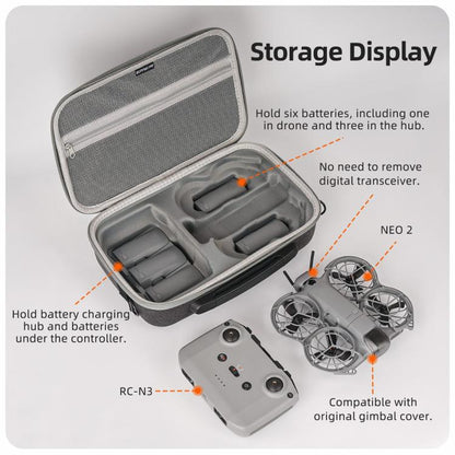 For DJI Neo 2 Sunnylife Portable Carrying Box Shoulder Bag Fly More Combo Bag, Fly More Combo Bag - ORIWHIZCases & BagsDJI & Insta360 AccessoriesDJI Neo Accessories