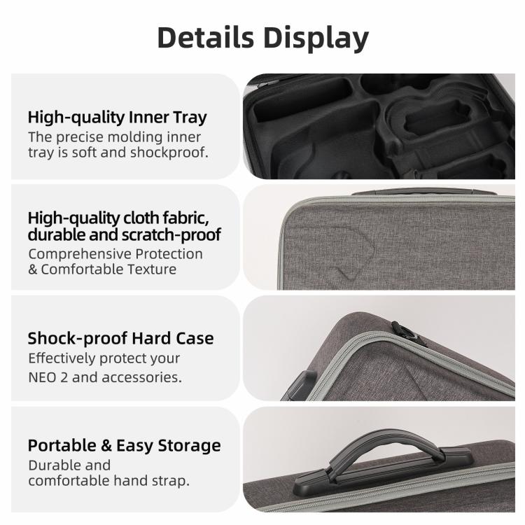 For DJI Neo 2 Sunnylife Portable Carrying Box Shoulder Bag Motion Fly More Combo Bag, Motion Fly More Combo Bag - ORIWHIZCases & BagsDJI & Insta360 AccessoriesDJI Neo Accessories