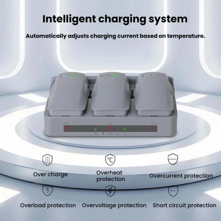 For DJI Neo 2 YX Triple Battery Charger Hub with PD 65W Fast Charging 3 - Channel Power Management - ORIWHIZDJI & Insta360 AccessoriesDJI Neo AccessoriesOther