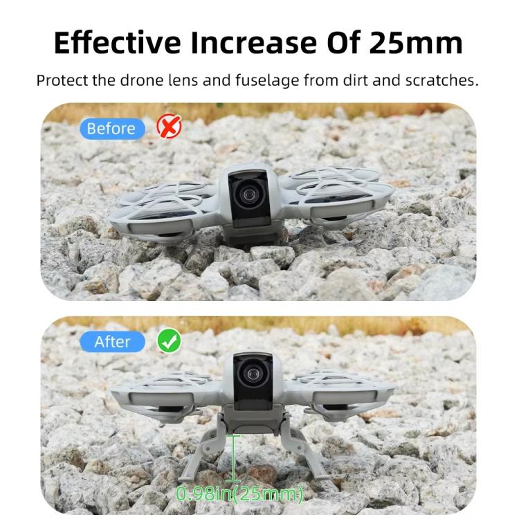 For DJI Neo BRDRC NEO021 Boosting Kickstand Drone Landing Gear Folding Sled Kickstand, NEO021 - ORIWHIZBRDRCDJI & Insta360 AccessoriesDJI Neo Accessories