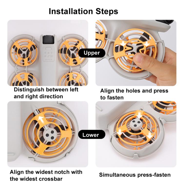 For DJI Neo CQT Drone Landing Scratch Protective Cover Prevent Finger Scratch Protective Cover Accessories, Upper Black, Upper Gray, Upper Orange, Lower Black, Lower Gray, Lower Orange - ORIWHIZCQTDJI & Insta360 AccessoriesDJI Neo Accessories