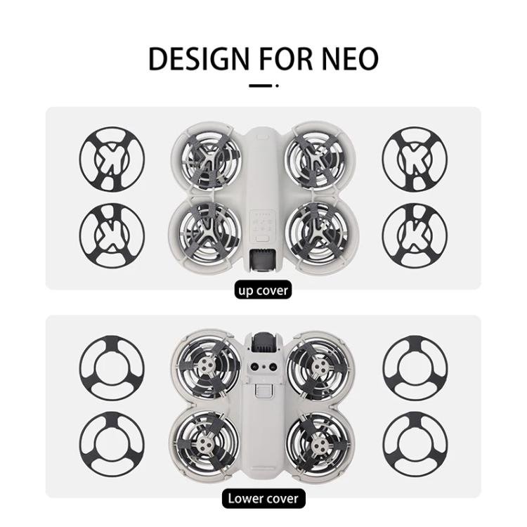 For DJI Neo CQT Drone Landing Scratch Protective Cover Prevent Finger Scratch Protective Cover Accessories, Upper Black, Upper Gray, Upper Orange, Lower Black, Lower Gray, Lower Orange - ORIWHIZCQTDJI & Insta360 AccessoriesDJI Neo Accessories
