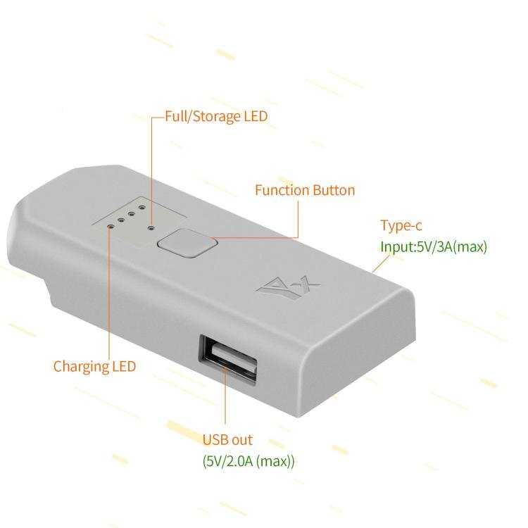 For DJI Neo Drone YX Battery Charger USB - C/Type - C Port Battery Manager, 1 - Channel - ORIWHIZDJI & Insta360 AccessoriesDJI Neo AccessoriesOther