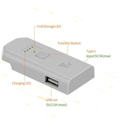 For DJI Neo Drone YX Battery Charger USB - C/Type - C Port Battery Manager, 1 - Channel - ORIWHIZDJI & Insta360 AccessoriesDJI Neo AccessoriesOther
