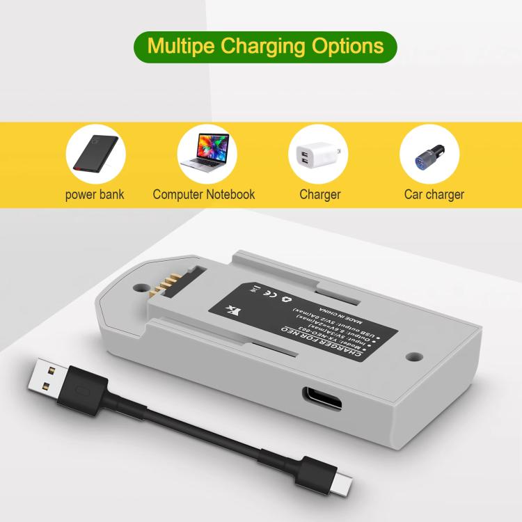 For DJI Neo Drone YX Battery Charger USB - C/Type - C Port Battery Manager, 1 - Channel - ORIWHIZDJI & Insta360 AccessoriesDJI Neo AccessoriesOther