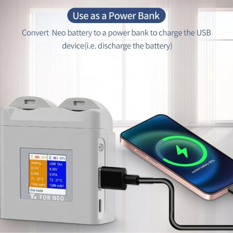 For DJI Neo Drone YX Color Screen Battery Charger Charge 2 Batteries, 2 - Channel Color Screen - ORIWHIZDJI & Insta360 AccessoriesDJI Neo AccessoriesOther