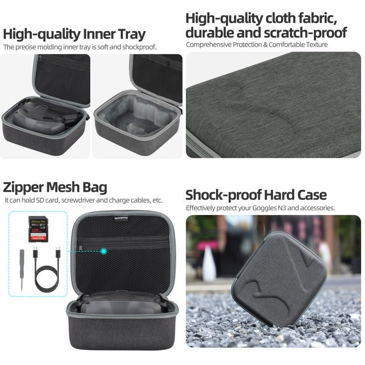 For DJI Neo Flying Glasses N3 Sunnylife Handheld Storage Bag, For DJI N3 Flying Glasses - ORIWHIZCases & BagsDJI & Insta360 AccessoriesDJI Neo Accessories