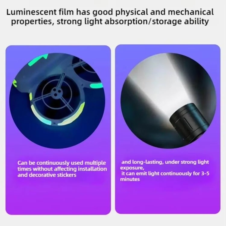 For DJI Neo Luminous Stickers Night Glow Cool Film - ORIWHIZDJI & Insta360 AccessoriesDJI Neo AccessoriesStickers