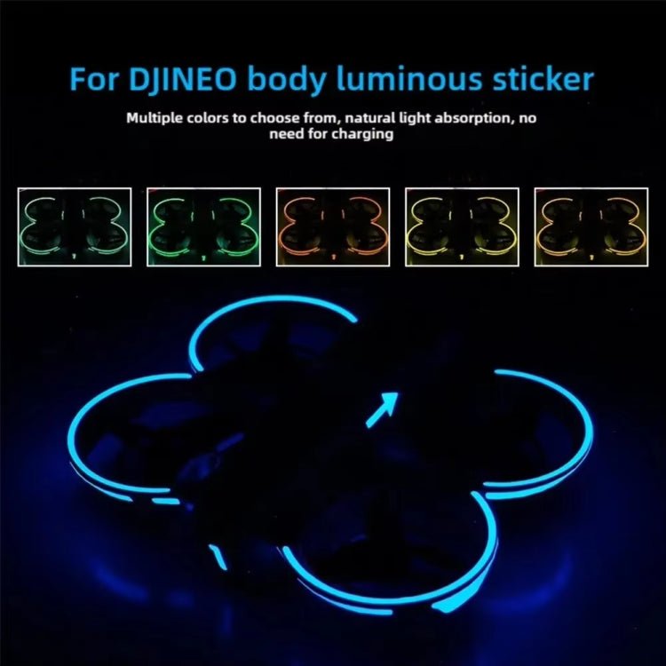 For DJI Neo Luminous Stickers Night Glow Cool Film - ORIWHIZDJI & Insta360 AccessoriesDJI Neo AccessoriesStickers