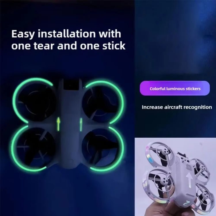 For DJI Neo Luminous Stickers Night Glow Cool Film - ORIWHIZDJI & Insta360 AccessoriesDJI Neo AccessoriesStickers