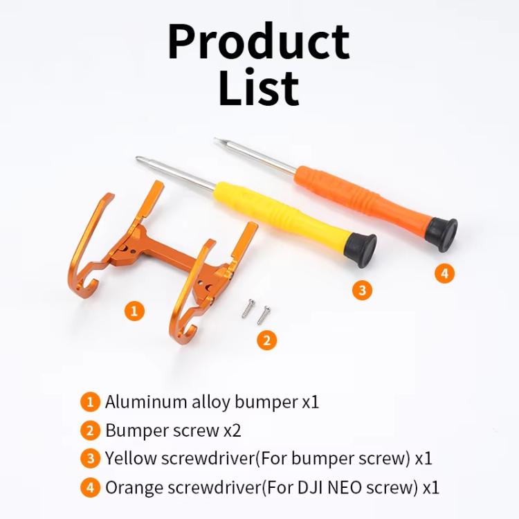 For DJI Neo RCSTQ Aluminum Alloy Crash Bar Convenient Quick Release Protective Stand - ORIWHIZDJI & Insta360 AccessoriesDJI Neo AccessoriesOther