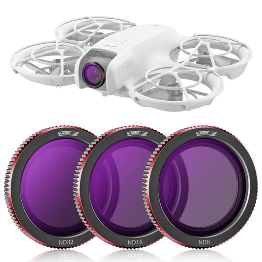 Filtro de lente para dron DJI Neo STARTRC, 3 en 1 ND8/16/32, CPL ND8/16/32 - ORIWHIZ Accesorios DJI e Insta360 Accesorios DJI Neo Filtro de lente