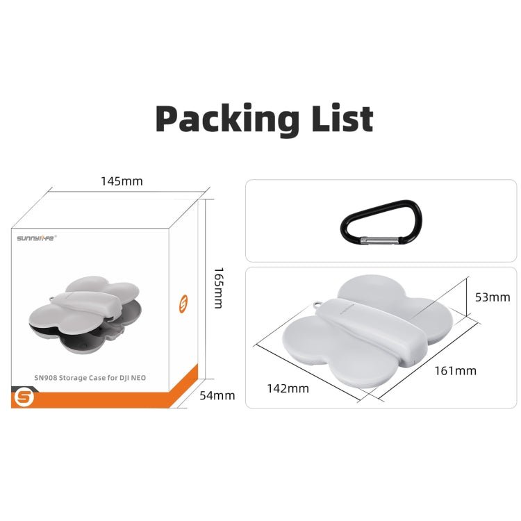For DJI Neo Sunnylife Butterfly Storage Box Anti - collision Anti - scratch Protection Case - ORIWHIZCases & BagsDJI & Insta360 AccessoriesDJI Neo Accessories