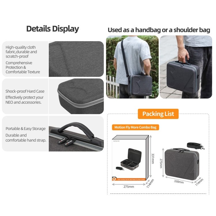 For DJI Neo Sunnylife Handheld Storage Bag, For DJI Neo - ORIWHIZCases & BagsDJI & Insta360 AccessoriesDJI Neo Accessories