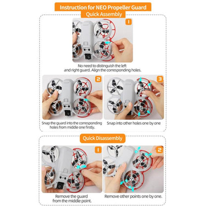 For DJI NEO Sunnylife NE - KC863 Paddle Blade Protective Cover Anti - Collision Ring - ORIWHIZDIY PropellerDJI & Insta360 AccessoriesDJI Neo Accessories