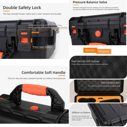 For DJI Neo Sunnylife Safety Carrying Case Large Capacity Waterproof Shock - proof Hard Travel Case, For DJI Neo AQX - 17 - ORIWHIZCases & BagsDJI & Insta360 AccessoriesDJI Neo Accessories
