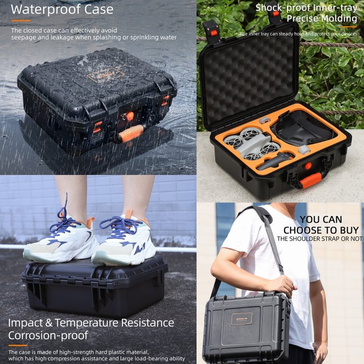 For DJI Neo Sunnylife Safety Carrying Case Large Capacity Waterproof Shock - proof Hard Travel Case, For DJI Neo AQX - 17 - ORIWHIZCases & BagsDJI & Insta360 AccessoriesDJI Neo Accessories