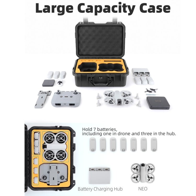 For DJI Neo Sunnylife Safety Carrying Case Waterproof Shock - proof Hard Travel Case, For DJI Neo AQX - 15 - ORIWHIZCases & BagsDJI & Insta360 AccessoriesDJI Neo Accessories
