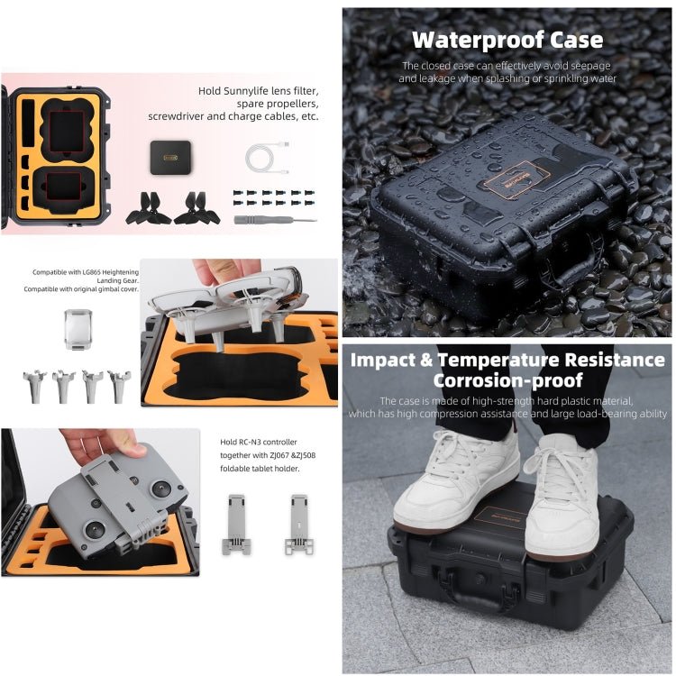 For DJI Neo Sunnylife Safety Carrying Case Waterproof Shock - proof Hard Travel Case, For DJI Neo AQX - 15 - ORIWHIZCases & BagsDJI & Insta360 AccessoriesDJI Neo Accessories