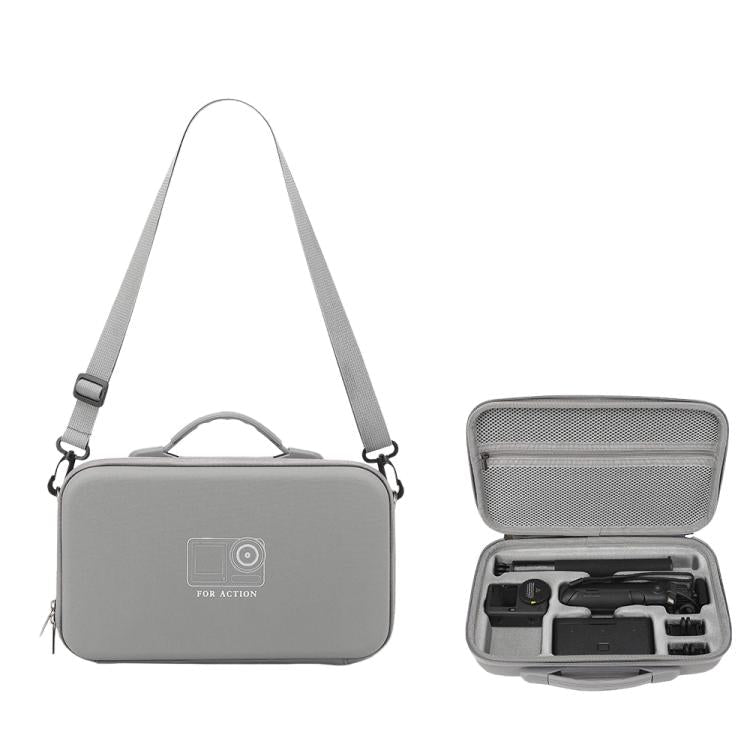 For DJI Osmo Action 6 Adventure Combo Carrying Case Portable Shoulder Bag Battery Handle & 1.5m Extension Rod, Cage Compatible - ORIWHIZCase & BagsDJI & Insta360 AccessoriesOsmo Action Series