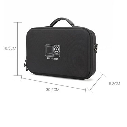 For DJI Osmo Action 6 Adventure Combo Carrying Case Portable Shoulder Bag Battery Handle & 1.5m Extension Rod, Cage Compatible - ORIWHIZCase & BagsDJI & Insta360 AccessoriesOsmo Action Series