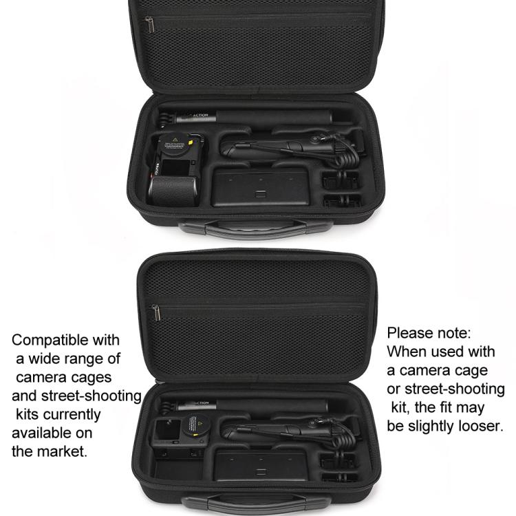 For DJI Osmo Action 6 Adventure Combo Carrying Case Portable Shoulder Bag Battery Handle & 1.5m Extension Rod, Cage Compatible - ORIWHIZCase & BagsDJI & Insta360 AccessoriesOsmo Action Series