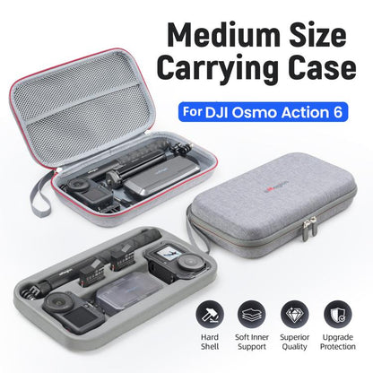 For DJI Osmo Action 6 aMagisn Medium Hard Shell Carrying Case with Removable Foam Insert, For DJI Osmo Action 6 - ORIWHIZaMagisnCase & BagsDJI & Insta360 Accessories