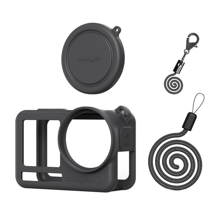 For DJI Osmo Action 6 aMagisn Silicone Case With Lens Cap Anti - Scratch Protective Cover - ORIWHIZaMagisnCase & BagsDJI & Insta360 Accessories